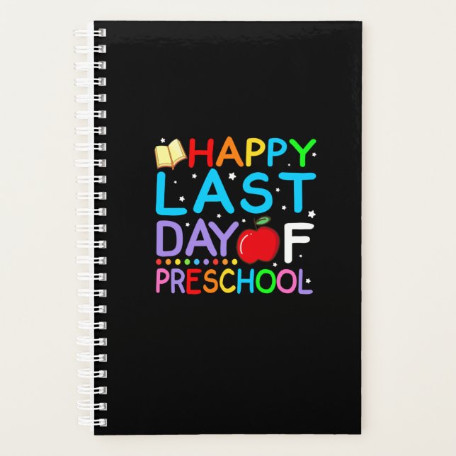Happy Last Day Of Preschool Graduation Planner (Front)