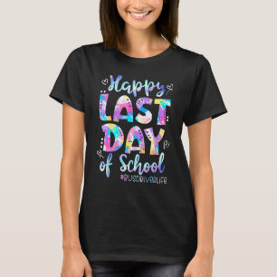 Happy Last Day Of School Bus Driver Life Summer 7 T-Shirt