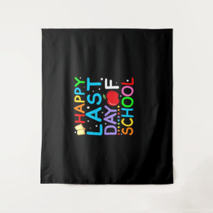 Happy Last Day Of School Graduation Tapestry