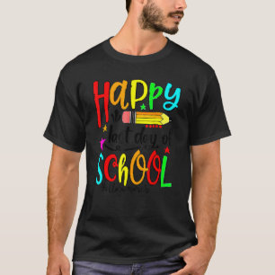 Happy Last Day Of School Hello Summer Teacher Stu T-Shirt