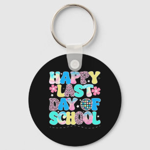 Happy Last Day Of School Kids Teacher Student Grad Key Ring