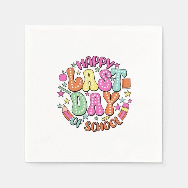 Happy Last Day of School Napkin (Front)
