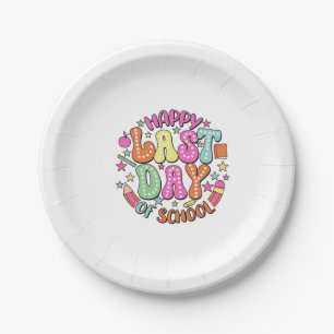 Happy Last Day of School Paper Plate