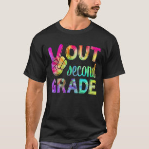 Happy Last Day Of School Peace Out Second Grade Ti T-Shirt