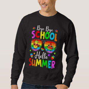 Happy Last Day Of School Pop It Hello Summer Fidge Sweatshirt
