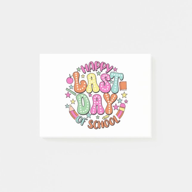 Happy Last Day of School Post-it Notes (Front)