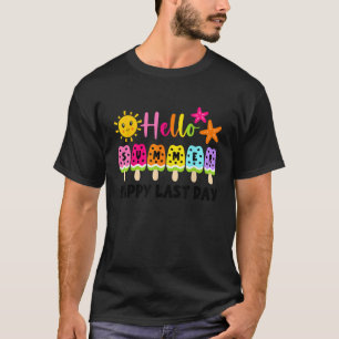 Happy Last Day of School Student Hello Summer Beac T-Shirt
