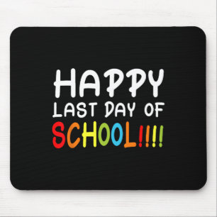 Happy Last Day Of School Students And Teachers Gif Mouse Pad