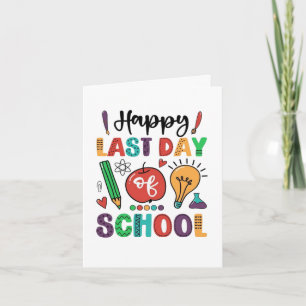 Happy Last Day Of School Summer Student Card