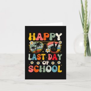 Happy Last Day Of School Summer Teacher Boys Girls Card
