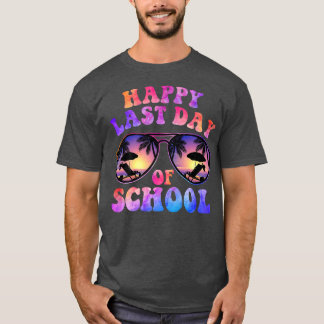 Happy Last Day Of School Summer Vacation Funny Tea T-Shirt