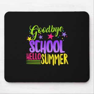 Happy Last Day Of School Teacher Hello Summer Stud Mouse Pad