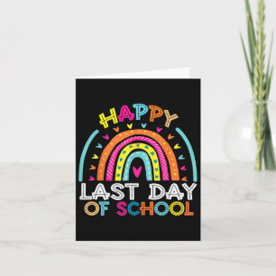 Happy Last Day Of School Teacher Kids Graduation R Card