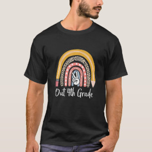 Happy Last Day Of School Teacher Kidspeace Out 4th T-Shirt