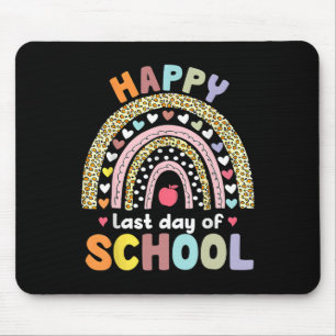 Happy Last Day Of School Teacher Student Graduatio Mouse Pad