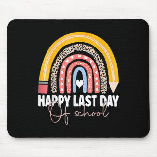 Happy Last Day Of School Teacher Student Graduatio Mouse Pad