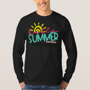 Happy Last Day Of School Teacher Student Hello Sum T-Shirt