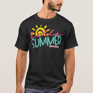 Happy Last Day Of School Teacher Student Hello Sum T-Shirt