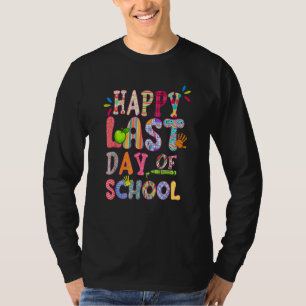 Happy Last Day Of School Teacher Student Hello Sum T-Shirt