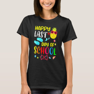 Happy Last Day Of School Teacher Student Summer Pi T-Shirt