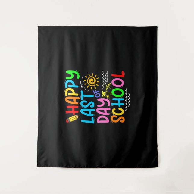 Happy Last Day Of School Teacher Summer Sunglasses Tapestry (Front)