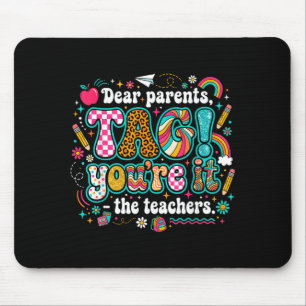 Happy Last Day of School Teacher Summer Vacation Mouse Pad