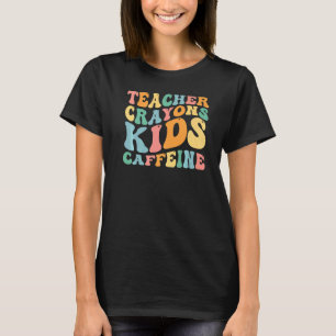 Happy Last Day of School Teachers Crayons Kids Ca T-Shirt
