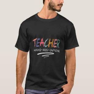 Happy Last Day of School Teachers Crayons Kids Caf T-Shirt