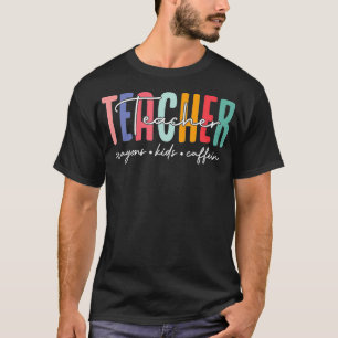 Happy Last Day of School Teachers Crayons Kids Caf T-Shirt