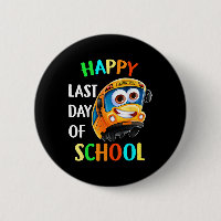 Happy Last Of Day School Bus Driver Teacher Studen