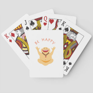 Happy Laughing Buddha Playing Cards