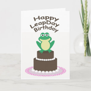 Happy Leap Day Birthday Card
