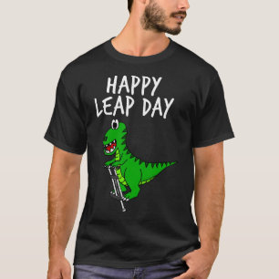 Happy Leap Day TRex Dinosaur 29 Feb 2024 T-Shirt