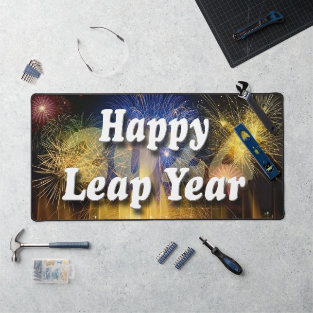 Happy Leap Year 2024 Desk Mat (Workstation)