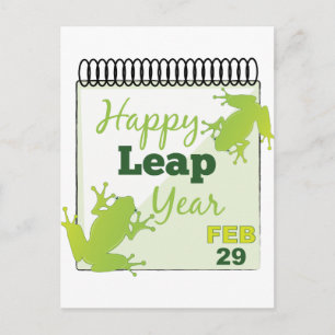 Happy Leap Year Feb 29 Postcard