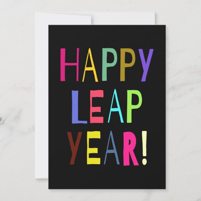 Happy Leap Year! | You Customise the Text (Front)