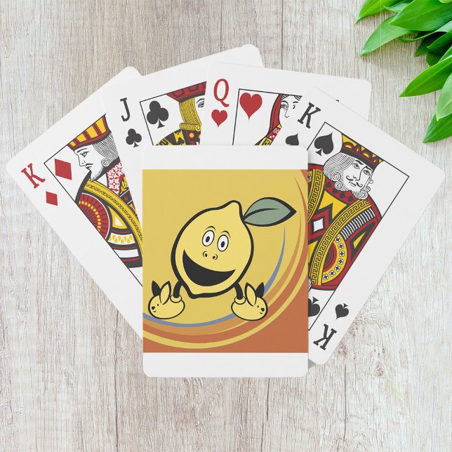Happy Lemon Face Playing Cards (Creator Uploaded)