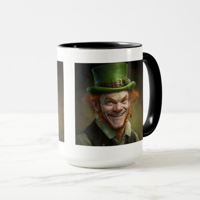 Happy Leprechaun Combo Mug, 15 oz  Mug (Front Right)