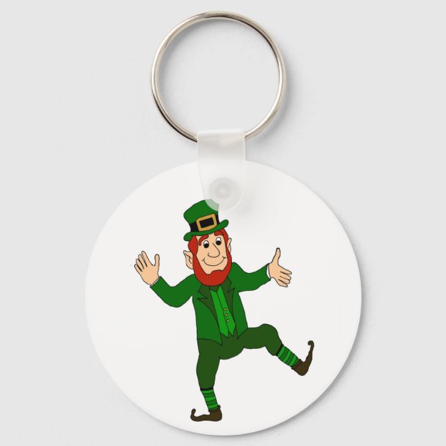 Happy Leprechaun Key Ring (Front)