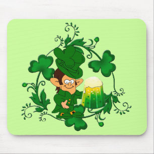 Happy Leprechaun Mouse Pad