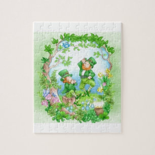 Happy Leprechauns Jigsaw Puzzle