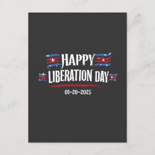 Happy Liberation Day 2025 Trump America  Postcard