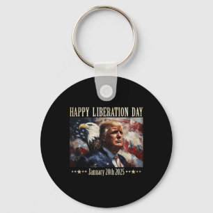 Happy Liberation Day Apparel President Trump Decla Key Ring