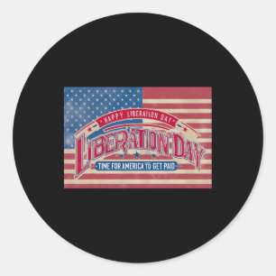 Happy Liberation Day Classic Round Sticker