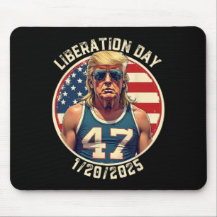 Happy Liberation Day Patriotic Trump Inauguration Mouse Pad