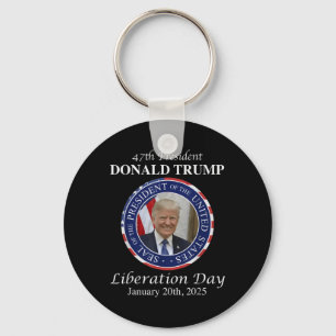 Happy Liberation Day Tee President Donald Trump Li Key Ring