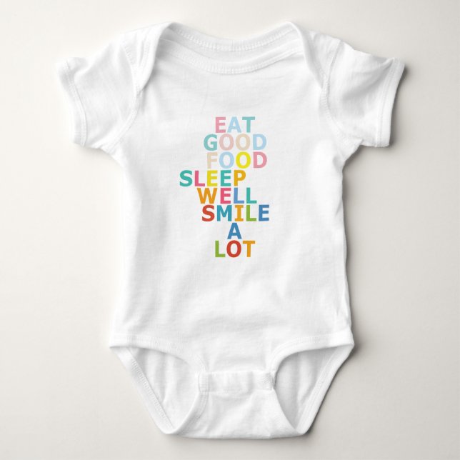 Happy life baby bodysuit (Front)