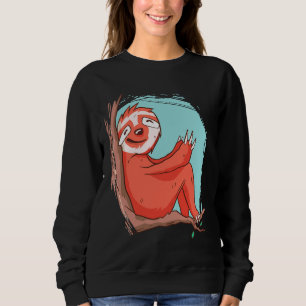 Happy Life Sloth In The Tree Sweatshirt