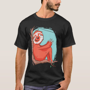 Happy Life Sloth In The Tree T-Shirt