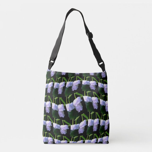 Happy Lily of the valley pattern Crossbody Bag (Back)